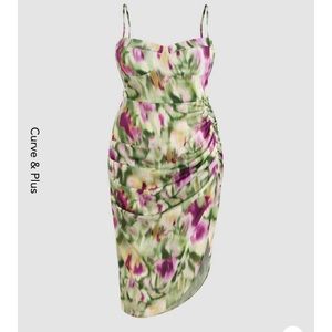 NWT Cider ruched floral dress